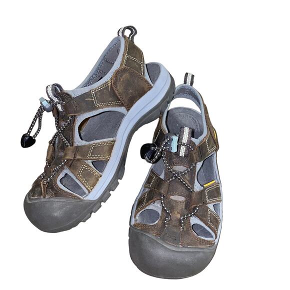 KEEN Venice Sport Waterproof Hiking Gorp Sandals 003989 size 6 grey/brown/blue - Picture 4 of 9